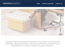 Tablet Screenshot of creationplastics.com